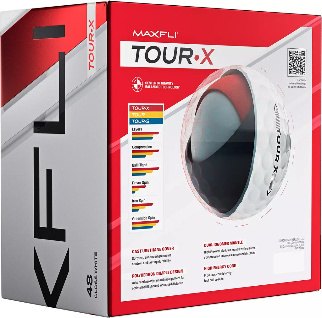 Tour X Golf Balls 48 Pack White