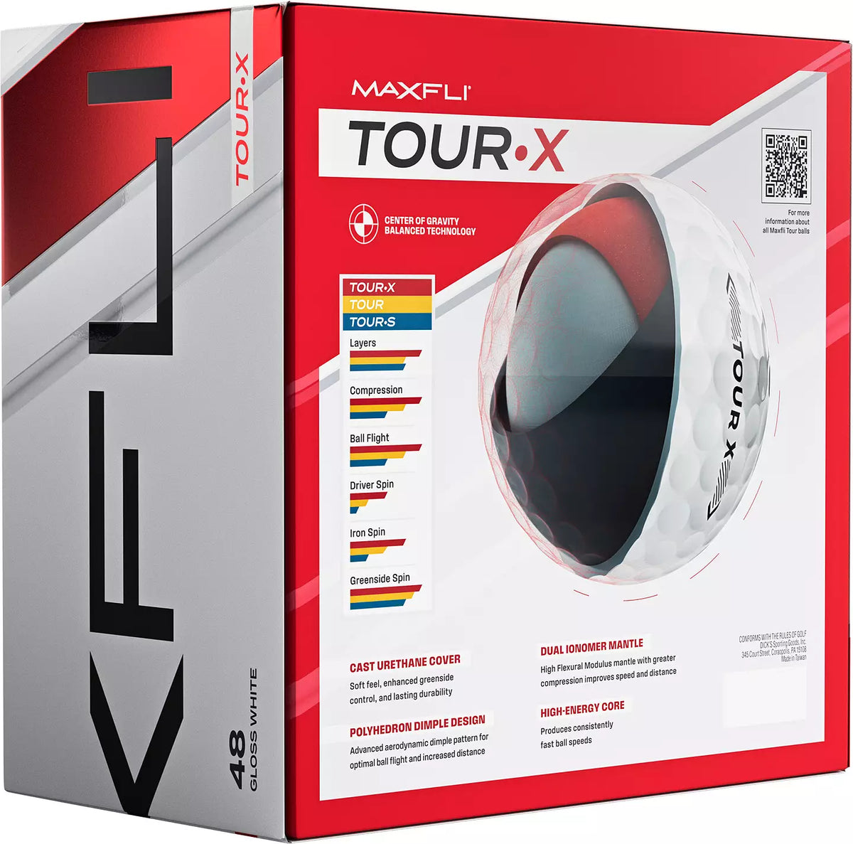 Tour X Golf Balls 48 Pack White